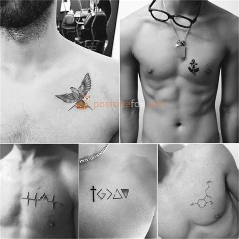 tatuajes pequeños en el pecho hombre|Tatuajes Pequeños para Hombres en el Pecho: Significados y。